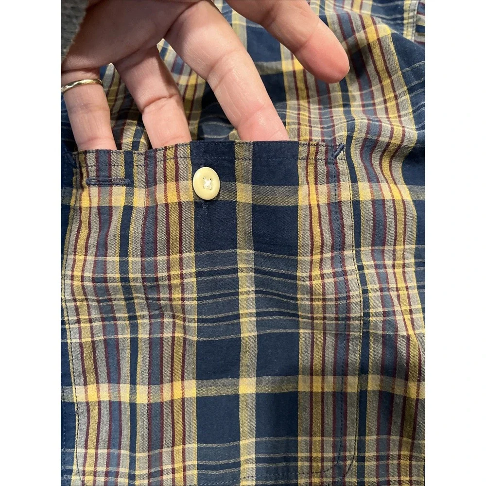 Polo Ralph Lauren Mens Plaid Long Sleeve Button Down Shirt 100% Cotton Size XL